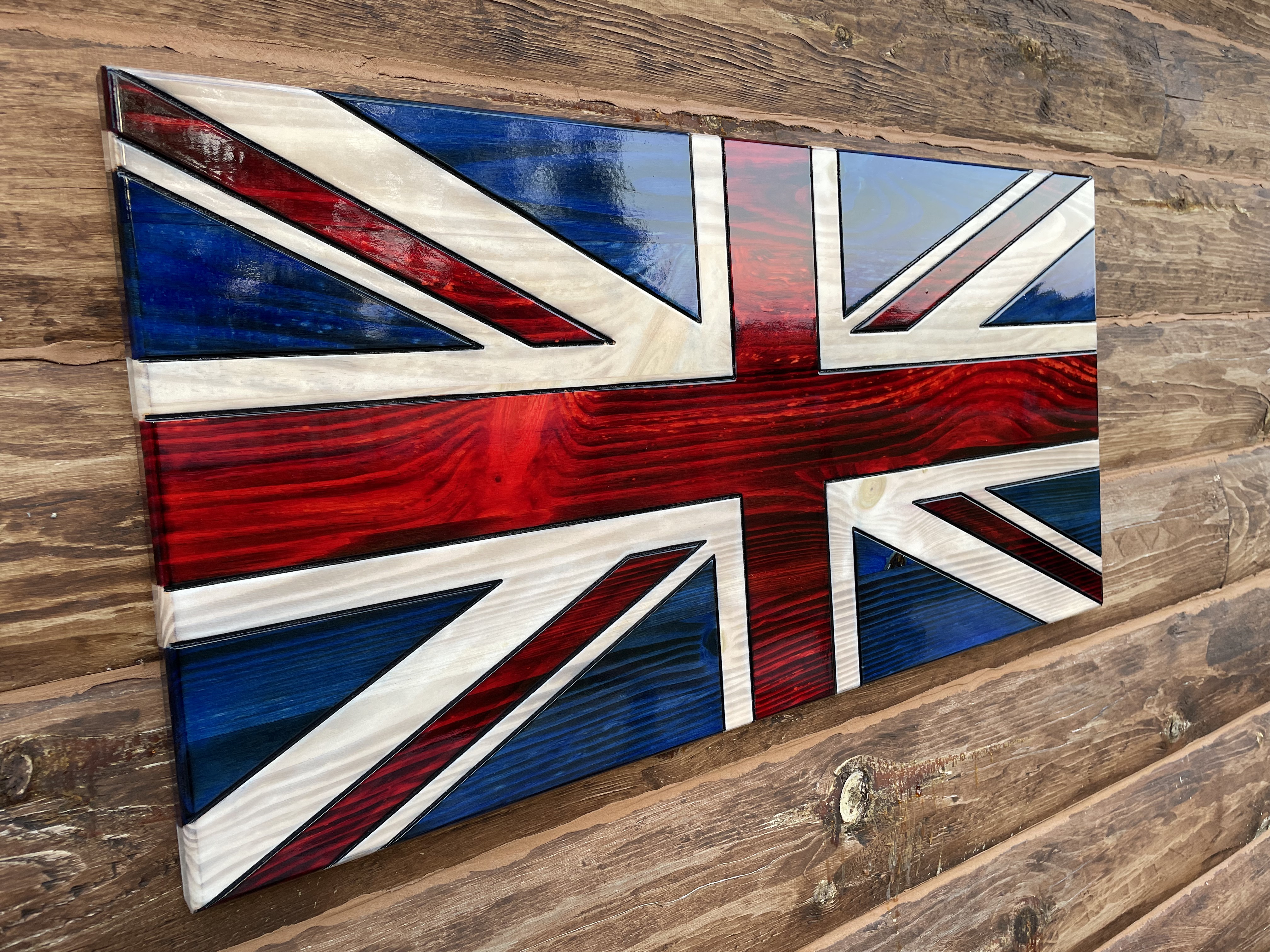 Union Jack Wooden Flag, Union Flag, United Kingdom Wooden Flag - Image 5