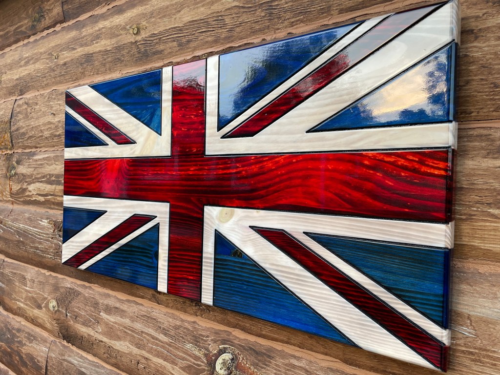 Union Jack Wooden Flag, Union Flag, United Kingdom Wooden Flag
