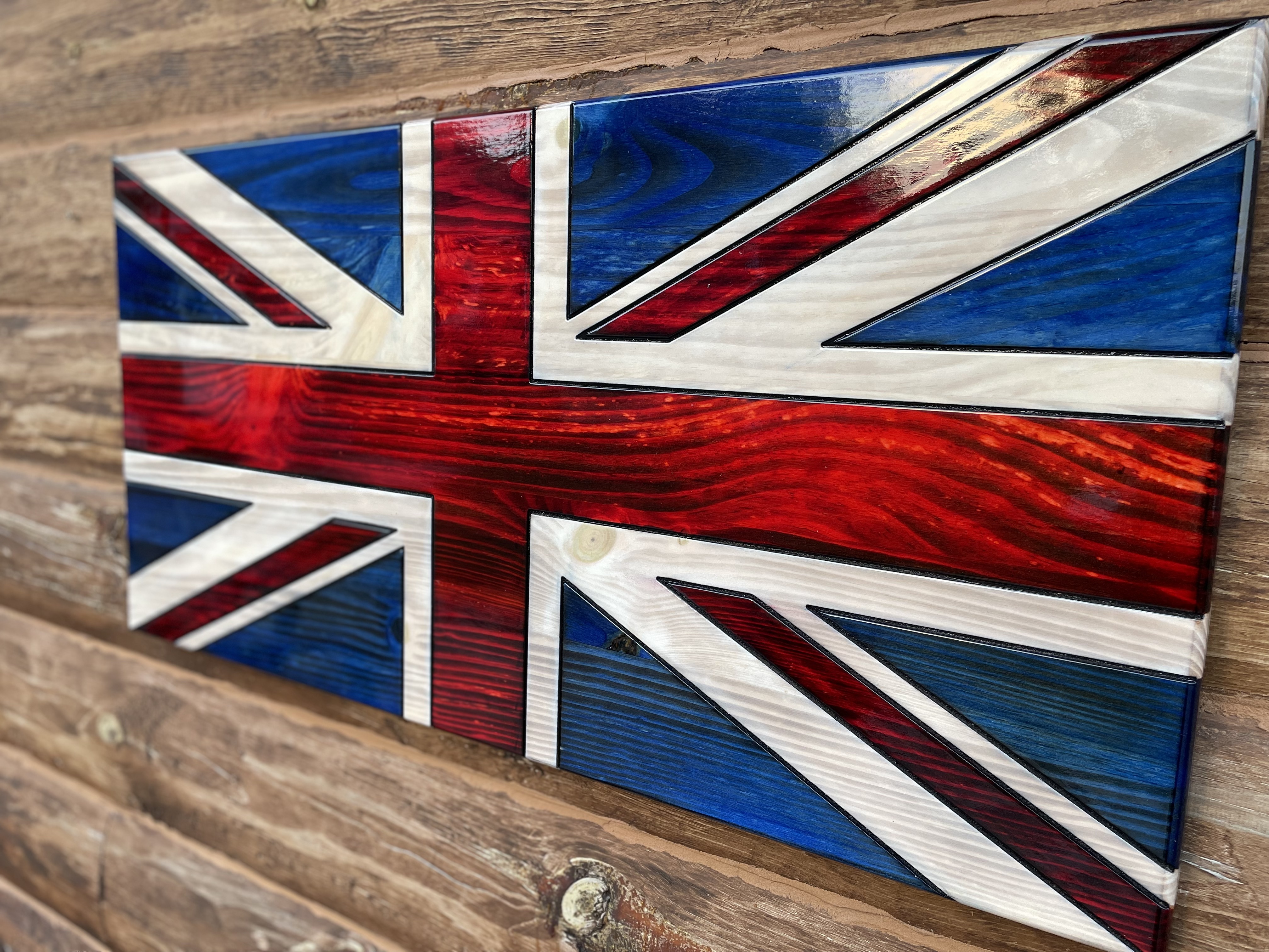 Union Jack Wooden Flag, Union Flag, United Kingdom Wooden Flag - Image 3